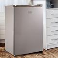 BLACK+DECKER BCRK Series 2.5 cu. ft. Freestanding Mini Fridge w/ Freezer Plastic/Metal in Gray | 26.61 H x 17.52 W x 18.5 D in | Wayfair BCRK25V