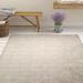 White 89 x 63 x 0.5 in Area Rug - One Allium Way® Bourgault Ironstone Area Rug Viscose | 89 H x 63 W x 0.5 D in | Wayfair OAWY5126 33058660