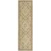 Brown/Green 156 x 114 x 0.5 in Area Rug - Astoria Grand Amelia Oriental Green/Tan Area Rug Viscose/Wool | 156 H x 114 W x 0.5 D in | Wayfair