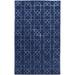 Blue/Navy 72 x 0.31 in Area Rug - Darby Home Co Rarden Geometric Hand Knotted Wool Navy Area Rug Wool | 72 W x 0.31 D in | Wayfair