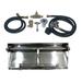 Tretco Fire Pit Natural Gas Dual Burner Pan Kit Metal | 32 H x 6.5 W x 20.5 D in | Wayfair OB2SS-BK1-36-NG