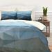 Orren Ellis Duvet Cover Set Microfiber in Blue | Queen | Wayfair EUNH5191 33409463