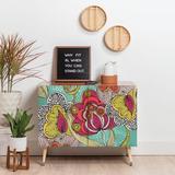 East Urban Home Valentina Ramos Beatriz 2 Door Credenza Cabinet Wood in Brown | 38 H x 38 W x 20 D in | Wayfair UNFP4387 33441135