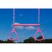 Creative Cedar Designs Ultimate Trapeze Bar w/ Triangle Rings & Chains Metal in Pink | 6 H x 18 W x 3 D in | Wayfair BP 005-P