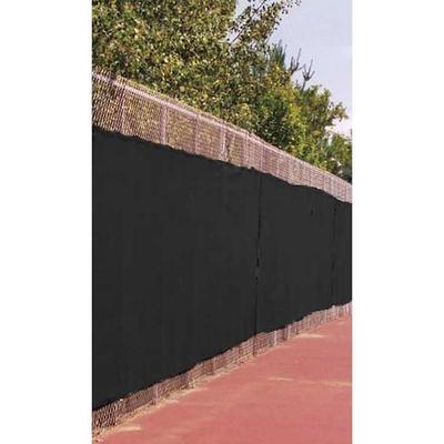 ZORO SELECT MTP-95-04-0625 Fence Screen,25 ft. L,6 ft. H,Black