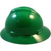 MSA V-Gard Full Brim Hard Hats with One Touch Suspensions Green