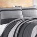 Nautica Vessey Grey Cotton Reversible Quilt Polyester/Polyfill/Cotton in Black/Gray | Twin Quilt | Wayfair 217146