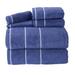 Plymouth Home 6-Piece Cotton Towel Set - Bathroom Accessories w/ Bath Towels, Hand Towels, & Wash Cloths Terry Cloth/ in Blue | 30 W in | Wayfair