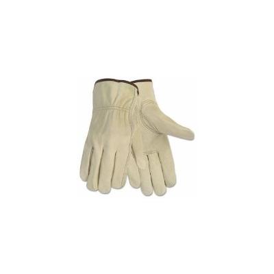 Memphis Economy Leather Driver Gloves, Large, Cream (CRW3215L)