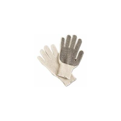 Memphis PVC Dot String-Knit Gloves, Cotton/Polyester, Large (MPG9650LM)
