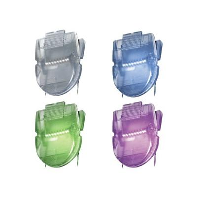 Fabric Panel Wall Clips, Standard Size, Assorted Metallic Colors, 20/Box, Multicolor