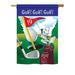 Breeze Decor Golf 2-Sided Polyester House/Garden Flag in Blue/Green/Red | 18.5 H x 13 W in | Wayfair BD-SP-G-109043-IP-BO-DS02-US