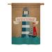 Breeze Decor Lighthouse & Sailboat 2-Sided Polyester House Flag in Brown/Green/Red | 18.5" H x 13" W | Wayfair BD-NA-G-107046-IP-BO-DS02-US