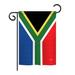 Breeze Decor South Africa 2-Sided Polyester House/Garden Flag in Red/Green/Blue | 18.5 H x 13 W in | Wayfair BD-CY-G-108208-IP-BO-DS02-US