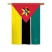 Breeze Decor Mozambique 2-Sided Polyester House/Garden Flag Metal in Black/Red/Yellow | 40 H x 28 W in | Wayfair BD-CY-H-108287-IP-BO-DS02-US