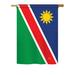 Breeze Decor Namibia 2-Sided Polyester 40 x 28 in. Garden Flag Metal in Blue/Green/Red | 40 H x 28 W in | Wayfair BD-CY-H-108364-IP-BO-DS02-US