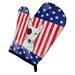 Caroline's Treasures American Flag & Bull Terrier Oven Mitt Polyester in Blue/Red | 8.5 W in | Wayfair BB2139OVMT