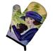 Caroline's Treasures Lady Driving w/ her Pomeranian Oven Mitt Polyester in Blue/Green | 8.5 W in | Wayfair SS8538OVMT