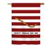 Breeze Decor US Armed Forces 2-Sided Polyester House/Garden Flag Metal in Red/Blue | 40 H x 28 W in | Wayfair BD-HS-H-108174-IP-BO-DS02-US