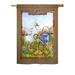 Breeze Decor Duck & Duckies 2-Sided Polyester House/Garden Flag in Blue/Brown/Yellow | 18.5 H x 13 W in | Wayfair BD-BI-G-105046-IP-BO-DS02-US