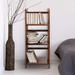 Casual Home 38" H x 14" W Solid Wood Standard Bookcase Wood in Brown | 38 H x 14 W x 11.5 D in | Wayfair CHFL1216 33418065