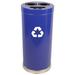 Witt Metal Recycling Multi Compartment Recycling Bin Stainless Steel in Blue | 32 H x 15 W x 15 D in | Wayfair 15RTBL