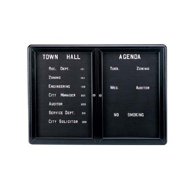 Ovation Aluminum Frame Letterboard with Radius Corners, ovg1-b-ghe, ovg1 b ghe, ovg1bghe