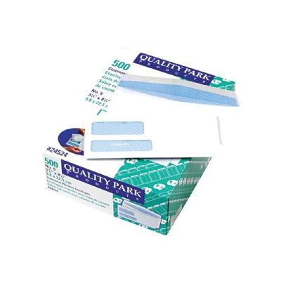 Double Window Security Tinted Invoice and Check Envelope - White (500 Per Box)