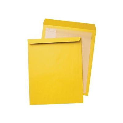 Jumbo Size Kraft Envelope, 12 1/2 x 18 1/2, Brown Kraft, 25/Pack, Yellow