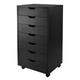 Bowery Hill 7 Drawer File Cabinet in Black