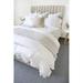 Pom Pom At Home Charlie Linen Duvet Cover Linen in White | King Duvet Cover | Wayfair O-0900-W-04