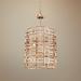 Metropolis 19" Wide Modern Gold Lattice-Cage Pendant Light