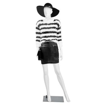 Costway 5.8 ft Plastic Female Mannequin Adjustable Detachable Manikin with Metal Stand