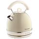 Ariete 2877/03 Retro Style Cordless Dome Kettle, Removable and Washable Filter, 1.7 Litre Capacity, 360 ° Rotating Base, Visible Water Level, Vintage Design, Beige