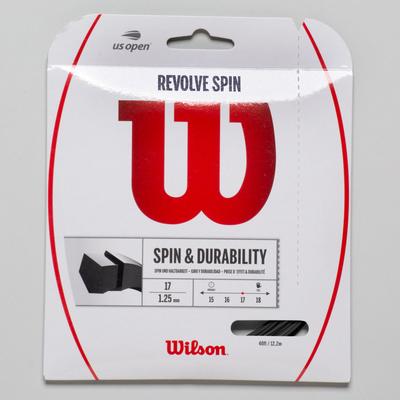 Wilson Revolve Spin 17 Tennis String Packages Blac...