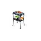 58550 noir rack barbecue electrique