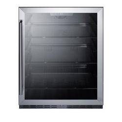 Summit Appliance Summit 108 Can 23.63" Convertible Beverage Refrigerator Glass | 32 H x 23.63 W x 24.63 D in | Wayfair AL57G