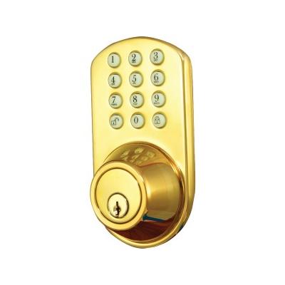 HF-01P Touchpad Electronic Dead Bolt (Polished Brass)
