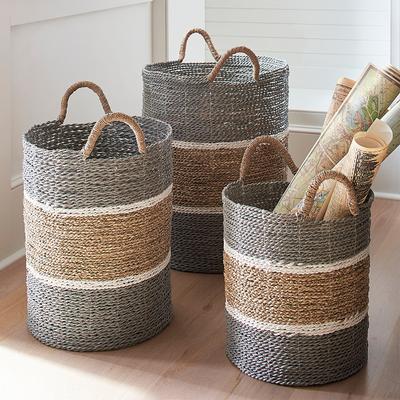 Jambi Baskets, Set Of Three - Grandin Road