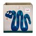 3 Sprouts Snake Fabric Storage Bin Fabric in Blue | 13 H x 13 W x 13 D in | Wayfair UBXSNK