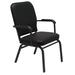 KFI Studios 1040 Series Heavy Duty Stackable Chair w/ Cushion Vinyl/Metal/Fabric in Black | 35.5 H x 21 W x 25 D in | Wayfair HTB1041SB-3906