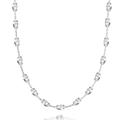 Lynora - Silver Beaded Cable Necklace with Lobster Clasp - Perfect for Everyday Wear