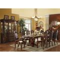 A&J Homes Studio Vendome Floral Carved Dining Table Wood in Brown/Red | 85 H x 121 W x 48 D in | Wayfair ZD-60WF0A0A0CHY