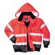 Portwest C465 Hi-Vis 3-in-1 Contrast Bomber Jacket Red/Navy, Large