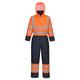 Portwest S485 Waterproof Warm Hi-Vis Contrast Winter Coverall Orange/Navy, XX-Large