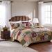 August Grove® St. John Abbigail Reversible Quilt Set Cotton in Green/Red/Yellow | Twin/Twin XL Quilt + 1 Sham + 2 Throw Pillows | Wayfair