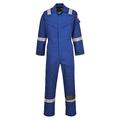 Portwest FR50 Men's Hi Vis FR Coveralls - Reflective Flame Resistant Anti-Static Arc Proof Safety Workwear Overalls Royal Blue, Medium