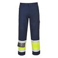 Portwest Hi-Vis Modaflame Trouser, Size: M, Colour: Yellow/Navy, MV26YNRM