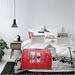 Linen Depot Direct London Comforter Set Polyester/Polyfill/Microfiber in Red | Full | Wayfair LD001 321 054 076 7217