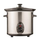 Brentwood Appliances 3-Quart Slow Cooker Aluminum/Ceramic in Gray | 10.25 H x 10.25 W x 9.25 D in | Wayfair SC-130S